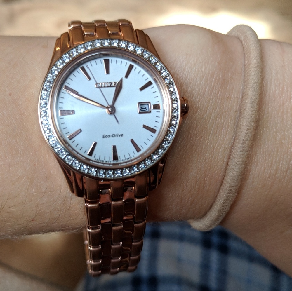 Citizen rose gold watch